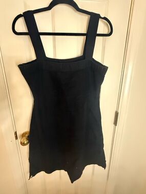 Kavu Black Square-Neck Camisole Dress